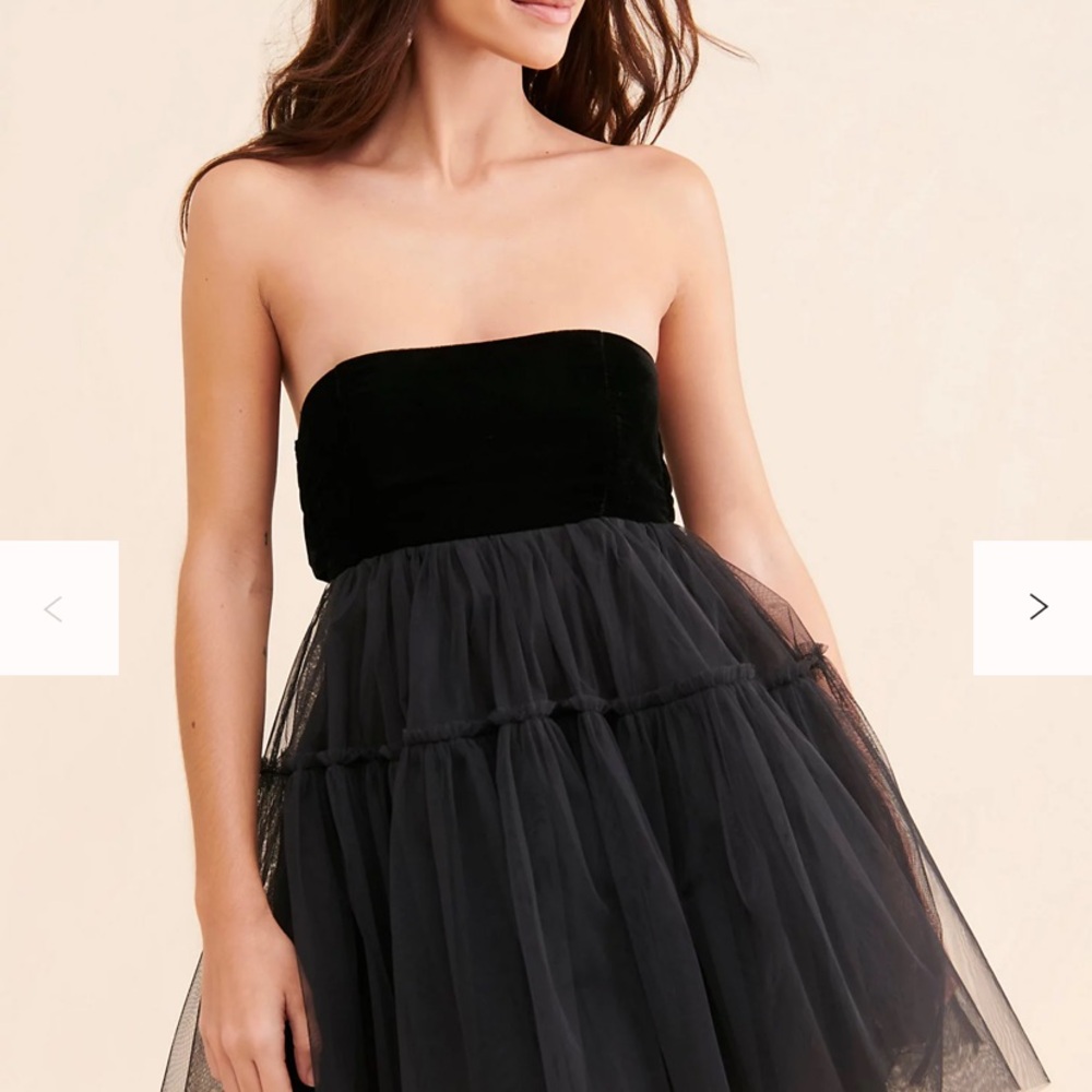 Elegant Black Tulle Dress was bought from Free People 🥰